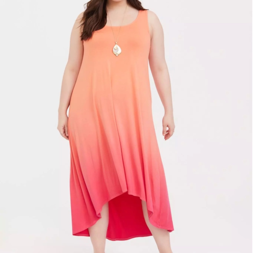 torrid Orange to Coral Ombre Maxi Dress